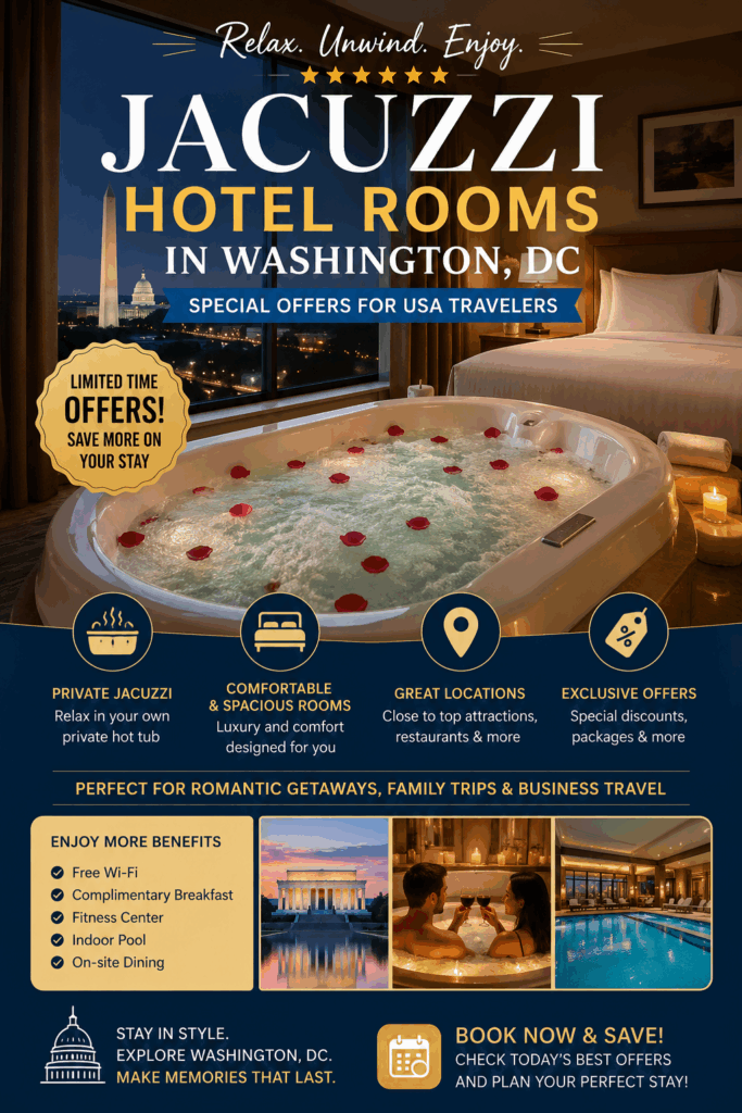 Jacuzzi Hotel Room Offers in Washington DC