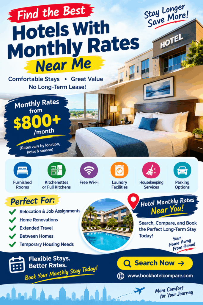 Hotels With Monthly Rates Near Me