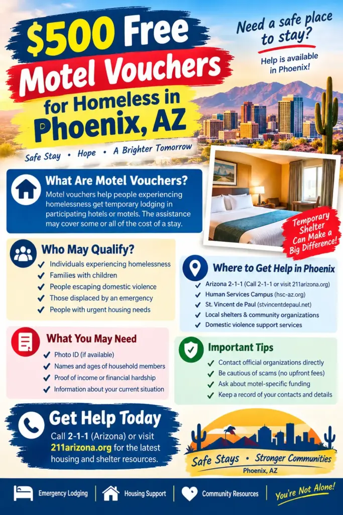 Motel Vouchers for Homeless in Phoenix, AZ